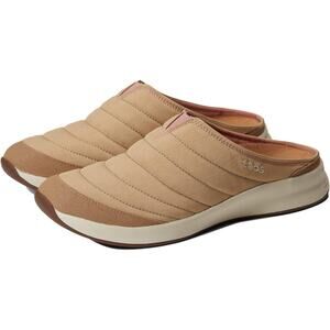 Taos Right On Quilted Tan Rosette Slip On Mule Women's Size 6 New in Box